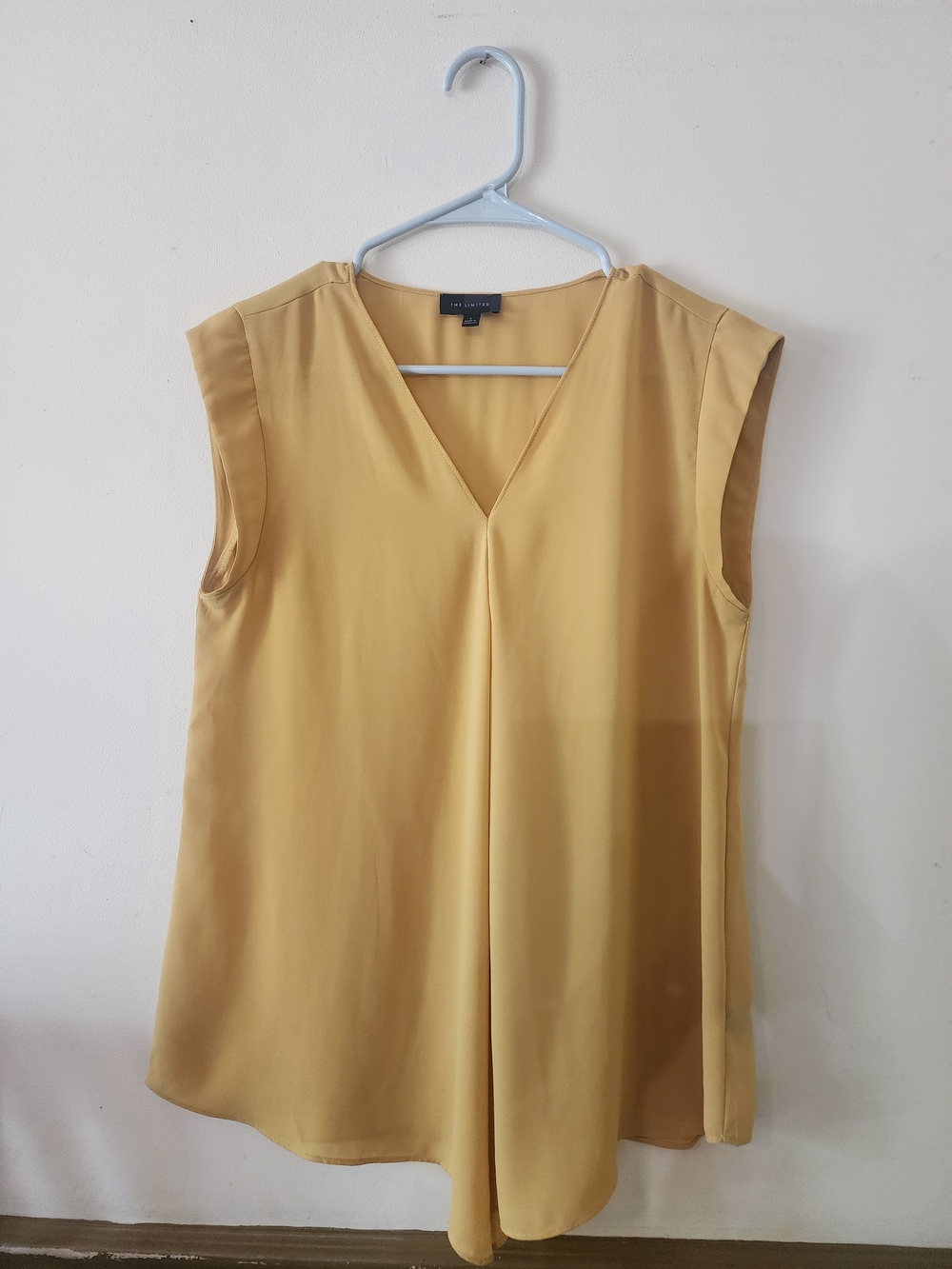 The Limited Mustard Yellow V-Neck Sleeveless Top